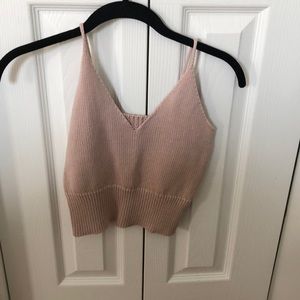 Cropped Sweater Tank